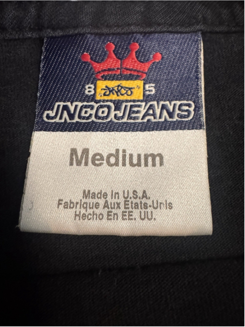 Vintage Jnco Jeans 90s Dragon Ying-yang Longsleeve shirt Size Medium - Picture 3 of 10